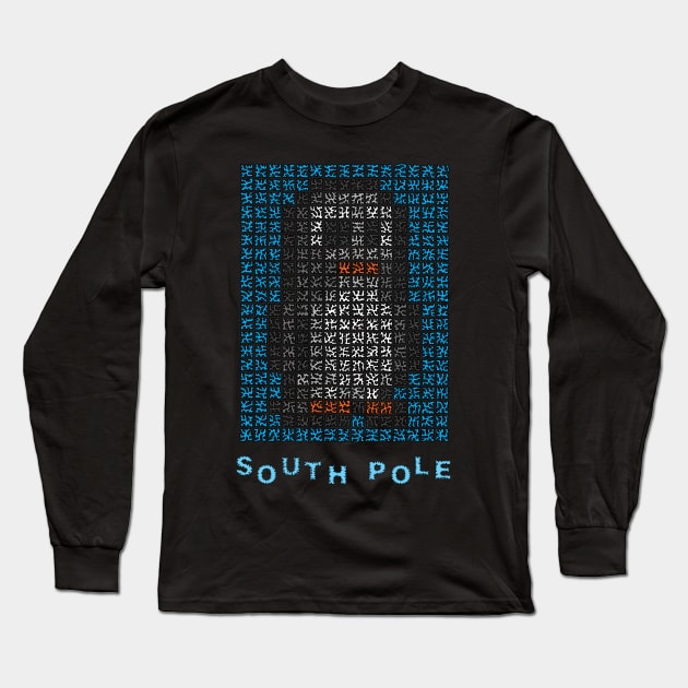 South Pole Penguins Long Sleeve T-Shirt by NightserFineArts